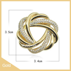 Ready stock 2 in 1 Rhinestone Ring Tudung Bawal Scarf Ring  Brooch Scarf Ring Scarf Buckle Clip