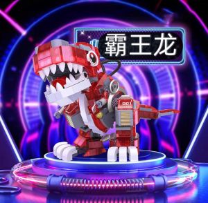 Big 3D Dinosaur Nano Block Toys 夜光恐龙乐高积木 侏罗纪系列 霸王龙/三角龙 Mini Building Blocks Toy Decoration Gift Model 微颗粒拼装摆件 玩具礼物 模型