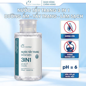 Nước Tẩy Trang 3in1 Q.P Cosmétique 300ml Làm Sạch Makeup & Dưỡng Ẩm Không Khô Căng Da