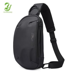 YILIONGDAQI 2021 USB Waterproof Men Chest Bag Male Leisure Messenger Shoulder Bag For Teenagers Travel Cross Body Bag Small Back Pack