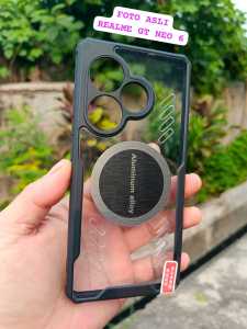 Case Realme Gt 6 Silikon Armor Hybrid Cooling Fan Magnet Gaming Soft Casing Handphone