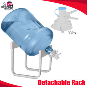 (VARIATION) Water Bottle Dispenser Rack With Faucet Tap Metal / Detachable Bracket Bottled Water Dispenser With Faucet Spigot Valve (No Specific Color)