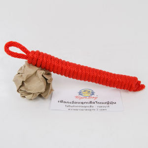 เชือกแดงผูกเงื่อนลูกเสือ 2 เมตร  แข็งแรง นุ่มมือ เหมาะกับกิจกรรมเข้าค่ายหรือเรียนรู้ฐานต่างๆ