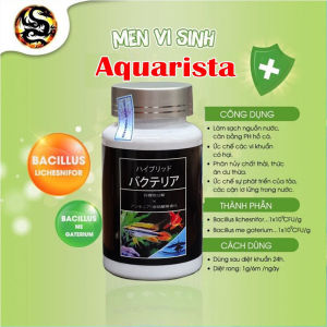 Giá sốc 4 lọ. Vi sinh bể cá Aquarista của Nhật lọ 100 viên ( vi sinh bể cá làm trong nước giảm độc tố cân bằng PH)