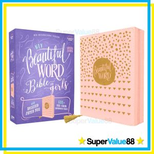 NIV Beautiful Word Bible for Girls (Pink Leathersoft with Zipper) - 600+ Illustrations Full-Color Pages Wide Margins for Notes and Journaling English