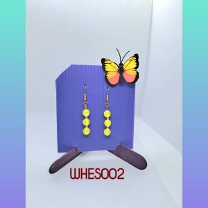WHES002 Handmade Earring (Yellow Gold Pearl)