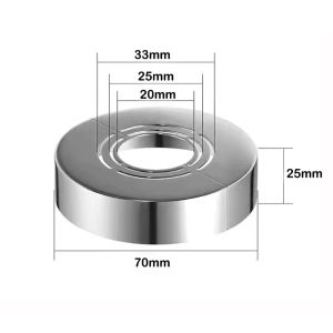 CHLOCH Mạ Nắp Vòi hoa sen ABS bích tường Bọc Tường Ống Hữu ích Có thể điều chỉnh Phụ kiện vòi nước Nhà Bếp Vòi hoa sen