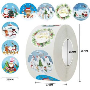 Harga Grosir - Stiker Label Hampers Natal / 1 Roll 500 PCS Stiker Kado