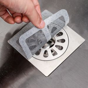 10pcs Disposable Floor Drain Sticker Bathroom Anti-blocking Kitchen Sink Strainers