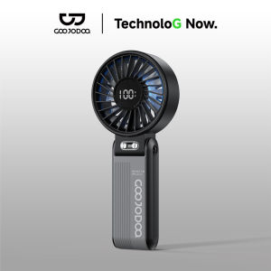 GOOJODOQ GFS037 High-Speed Folding Mini Fan 4000mAh 100° Adjustable Head 100 Wind Speed Levels 7 Graduation Colors