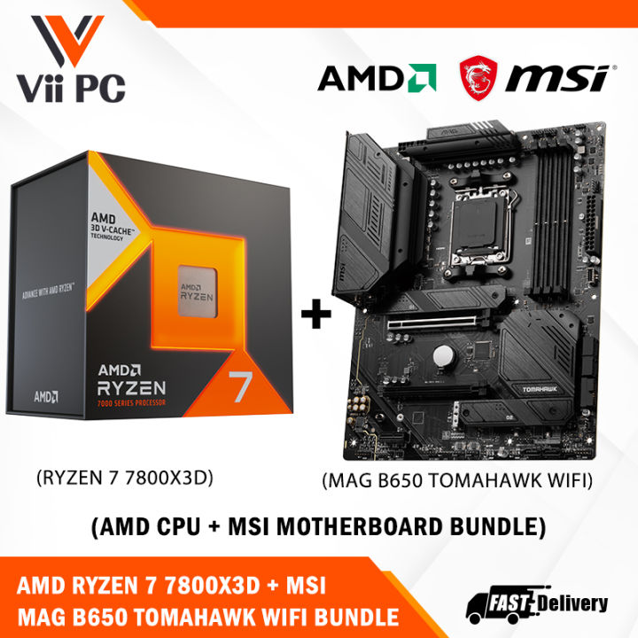 CPU Ryzen7800X3D CPU + MSI MAG B650 TOMAHAWK 0c97c56562a852200eec94ac7e7ec9
