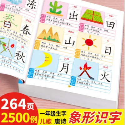 Kid Learning Mandarin Chinese Book 2500 word Nice Picture Literacy learn Chinese Word
