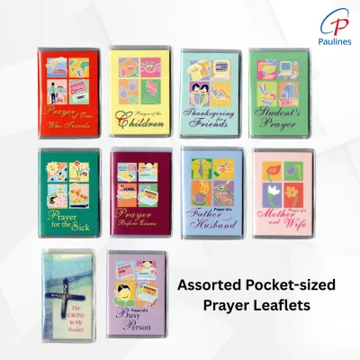 ASSORTED MINI PRAYER LEAFLETS W/ CROSS IN MY POCKET (2X3in) 10 pcs | Paulines Publishing House Official