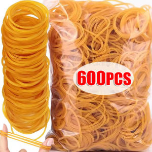 600Pcs High Elastic Rubber Bands / Stretch Latex Rope / Strong Fastener Rings / for Home School Stationery Supplies