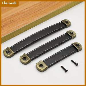[The Gesh] เฟอร์นิเจอร์จับตู้เสื้อผ้าลิ้นชักดึงตู้ครัวหนังมือจับ