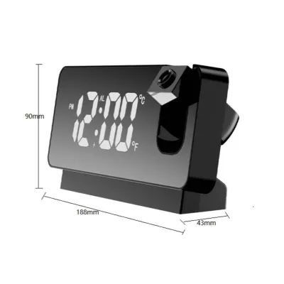 【FAST Delivery】Đồng Hồ Điện Tử Để Bàn Có Đèn Led Chiếu Thời Gian Lên Tường Báo Nhiệt Độ Phòng Có Báo Thức Làm Đèn Trang Trí Phòng Ngủ