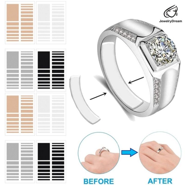 19Pcs Ring Size Reducer Adjuster Pad for Loose Rings Invisible Clear