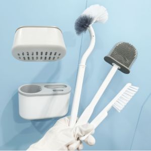 Sikat WC (3 in 1) Kepala Bulat  - Toilet Brush 3in1 Sikat toilet