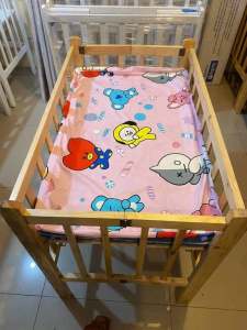 Wooden Crib/Kuna with 2inches Foam (Dropside or Fix side)