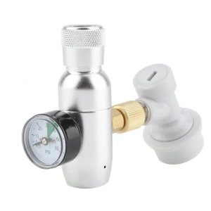 Multifuntional CO2 Regulator 0-60PSI Small Gas Regulator Suitable for Home Brew Enthusiasts and Sodas Water Lovers