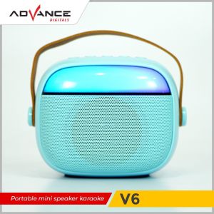 Advance Speaker V6 Bluetooth Portable HiFi Stereo Karaoke Free 2 Mic
