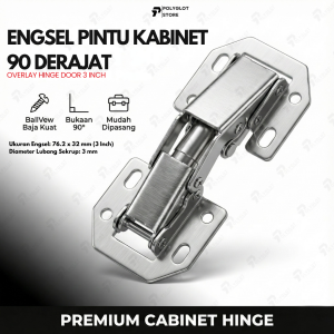Engsel Pintu Kabinet 90 Derajat 3 Inch Engsel Kodok Lemari Dapur