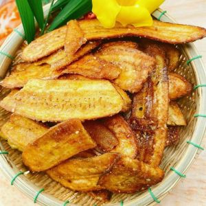 500gr Chuối mè gừng sấy giòn loại Ngon