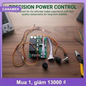 【CANAMEK】 Bộ điều khiển bộ điều tốc PWM màn hình kỹ thuật số 40A đầu vào động cơ DC 12V 24V 36V mô-đun điều khiển có thể điều chỉnh