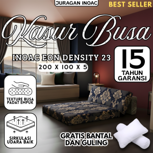 ( 100 x 5 x 200 ) Kasur Lipat Original INOAC EON D.23 LG ( hijau terang ) tebal 5cm Garansi Resmi 15 tahun Gratis Bantal