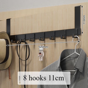 Steel Door Hanger Hook Punch-Free Hook On Door Back Hook Hanging Clothes Rack Hat Organizer Rack for Home Decor