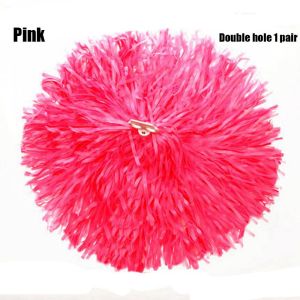 NOBLELYN 1pair Dress Costume Double hole handle Competition Flower Cheerleading Cheering Ball Dance Party Decorator Cheerleader pompoms Club Sport Supplies