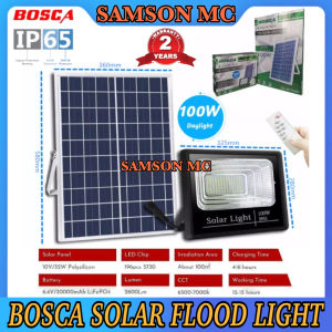 BOSCA 5Year Warranty 10W 25W-300W Heavy Duty Solar Led Outdoor Flood Light Street Lamp IP65 Waterproof With Remote S01