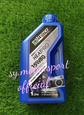 Estremo Italy 4T Heatpro 15W50 Double Ester Fortified 1Litter 4-Stroke Motor Oil (100% Original)