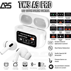 DABEST A9 Pro Earbuds With Screen Earphone Pintar