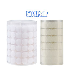 504 Pairs 10mm Self Adhesive Velcro Dots Double Sided Felt Stickers Sticky Back Fastening Dots Tape