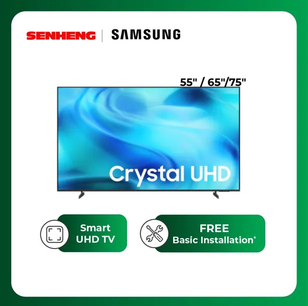 Samsung 43“/ 50”/ 55"/65"/ 75"/85" Crystal UHD U8500H 4K Samsung Vision AI Smart TV (2026)
