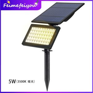 Solar Light Outdoor Garden Lights 50 LED Spotlights Lawn Lamp Balcony Light IP65 Waterproof Security Torch Light Automatic On/Off for Garden Yard Path