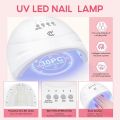 Gel Kit with U V Light and Drill Starter Kit 16 Colors Gel 4PC Poly Kit Base Top Coat Kit Nail Stickers Professional Gel Manicure Kit with Everything Gift for Women. 