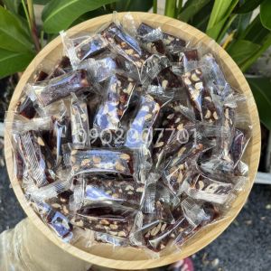 Túi 250g Kẹo Chuối Đậu Phộng Bến Tre - đồ ăn vặt - kẹo chuối bến tre