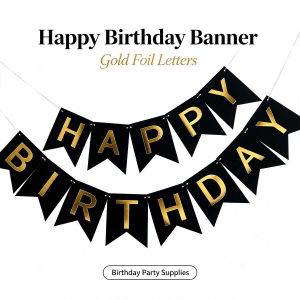 Happy Birthday Letter Banner Bunting String Flags Party Decorations for Baby Kids 1st Birthday Party Backdrop Wall Decor Supplies Ornaments