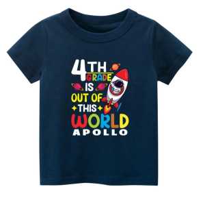 Kaos oblong atasan lengan pendek F.F  anak laki laki usia 1-11 tahun bahan katun lembut