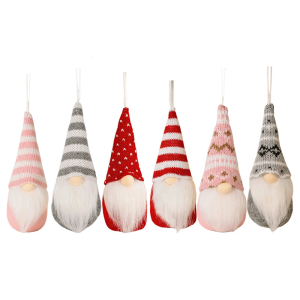 Portable Christmas Tree Ornament Fabric Crafted No Face Design Safe For Kids Pet Family