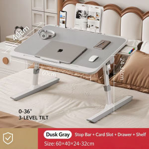 【SG Stock】Foldable Bed Desk/Study Desk Table Space Saving for Work Study Adjustable