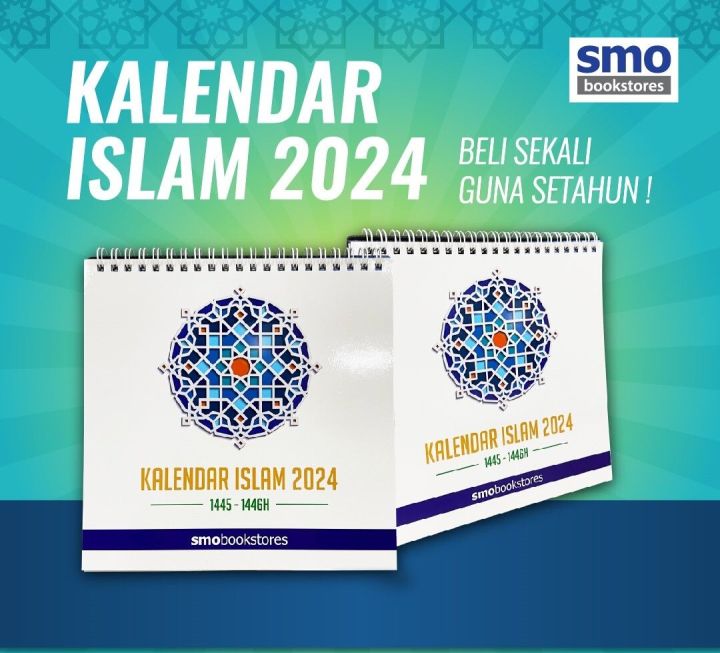 KALENDAR ISLAM SMO 2024 (1445 - 1446H) - KALENDAR MEJA | Lazada