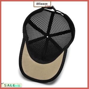 Follow Get New[Bloom Z] Summer Men Mesh Baseball Cap Solid Snapback Label Stick Sunhat Outdoor Breathable Hip Hop Baseball Hats Casquette