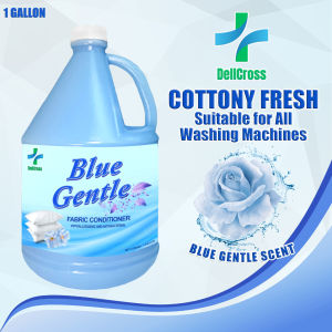 DELLCROSS FABRIC CONDITIONER BLUE GENTLE SCENT - 1 GALLON