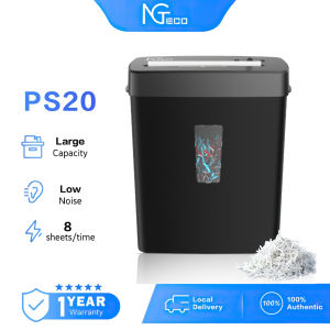 NGTeco Paper Shredder Upgraded Shredding Effect More Confidentiality Large Capacity Auto File Shredder PS20