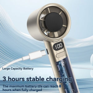 kangle （✨จากการจัดส่งข้ามพรมแดน）พัดลมมือถือแบบพกพา การออกแบบที่หรูหรา ปรับลม อายุการใช้งานแบตเตอรี่ที่ยาวนานและใช้งานง่าย ชาร์จ USB-Cเปิดฤดูกาลเรียน ของขวัญสำหรับนักเรียน