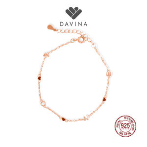DAVINA Ladies Amoris Bracelet Rose Gold Plated Sterling Silver 925