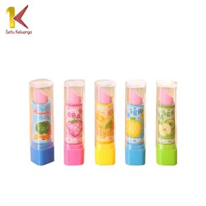 Satu Keluarga Penghapus Model Lipstik Karakter Buah Random A70 Eraser Fruits Penghapus Pensil Buah